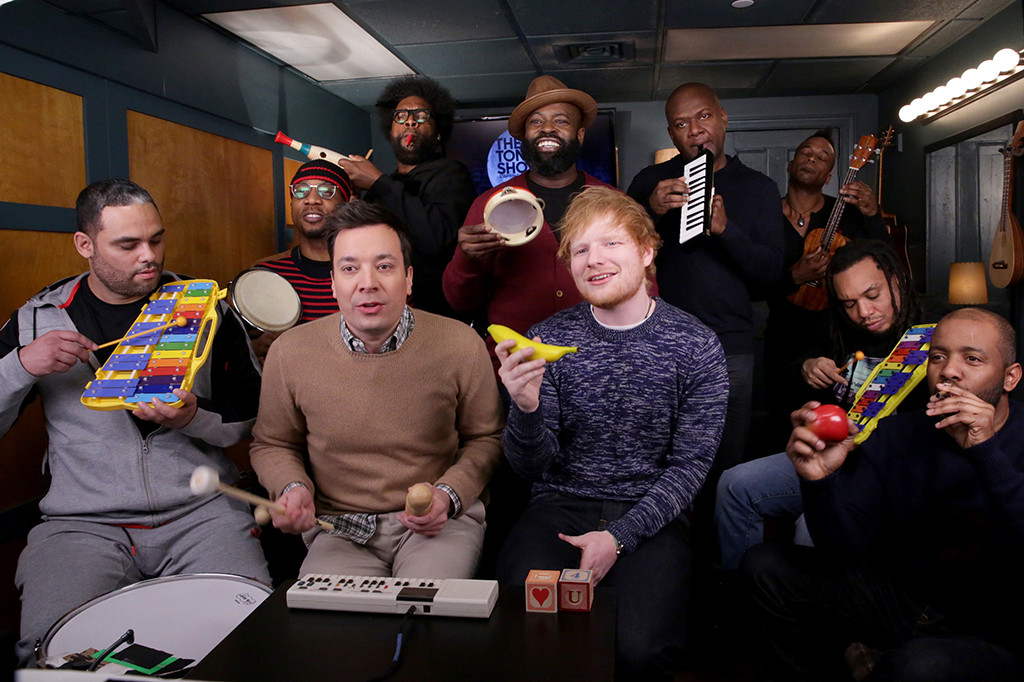 Jimmy Fallon, Ed Sheeran, The Roots, The Tonight Show Jimmy Fallon, Ed Sheeran, The Roots, The Tonight Show